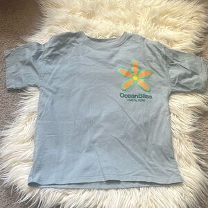 Zara kids daisy text tee